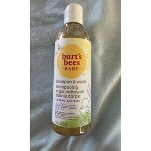 Burt's Bees Baby Tear Free Lavender Calming Shampoo ‎ Body Wash 8oz New Sealed
